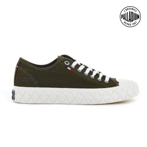 Palladium Palla Ace Canvas Low Tops Men's Sneakers Brown | UK A560-GUO